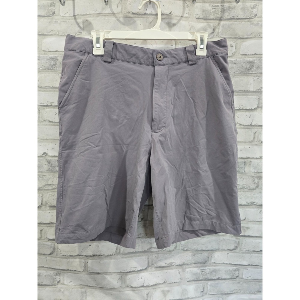 Under Armour Shorts Mens 34R Gray Nylon Blend Pockets Above Knee Lightweight